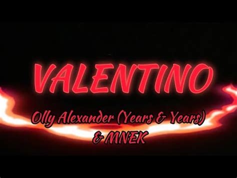 valentino olly alexander lyrics